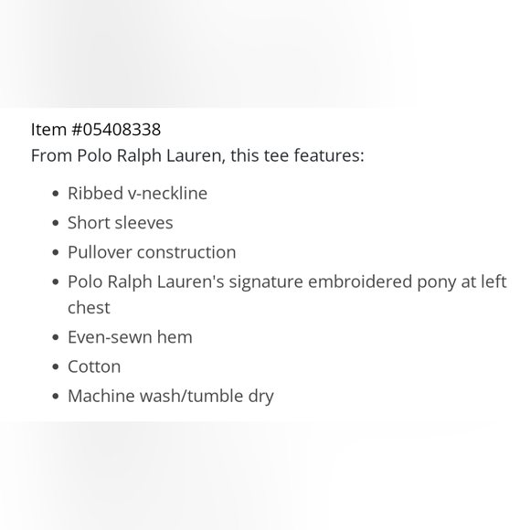 NWT❤️🔥$49 POLO by Ralph Lauren V-Neck T-shirt Men's Small💙 - Picture 7 of 7